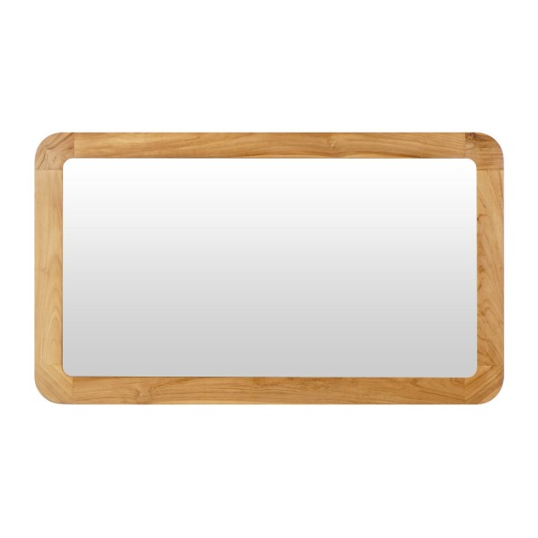 Miroir de salle de bain rectangulaire 120 cm x 70 cm avec bords arrondis