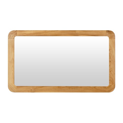 Miroir de salle de bain rectangulaire 120 cm x 70 cm avec bords arrondis