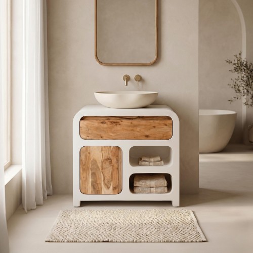 Meuble sous vasque effet...