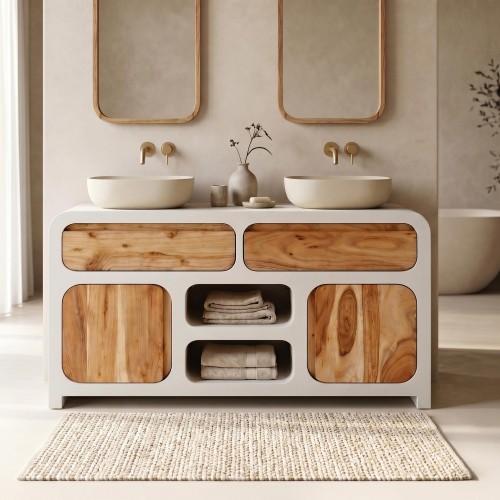 Meuble sous vasque effet...