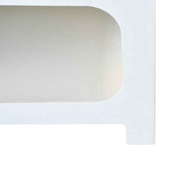Meuble sous vasque effet béton et bois massif d'acacia 80 cm - Mineralis