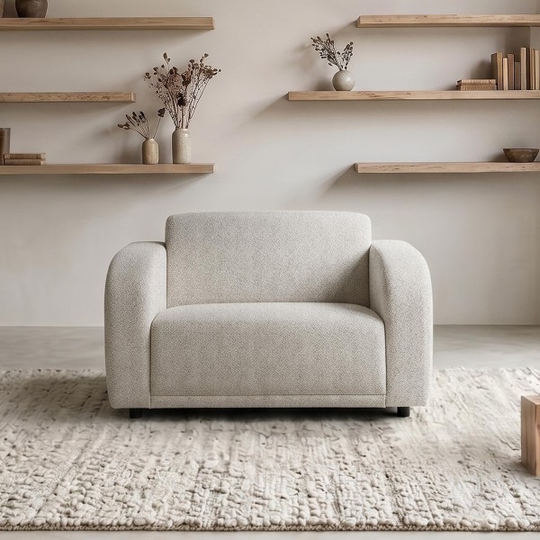 Fauteuil en tissu chenille - Syra
