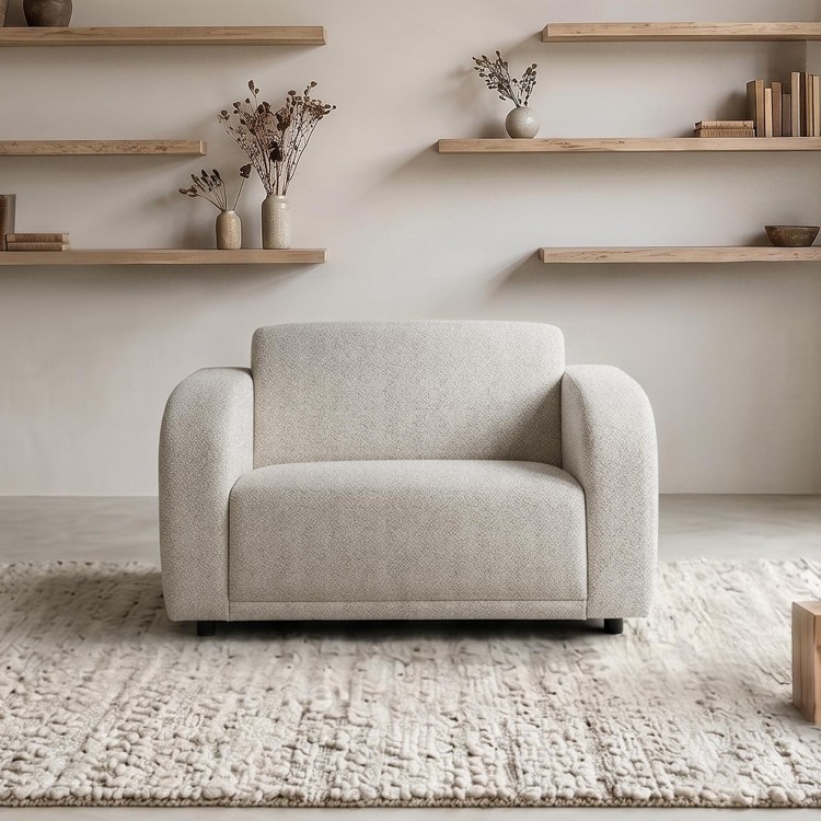 Fauteuil en tissu chenille - Syra
