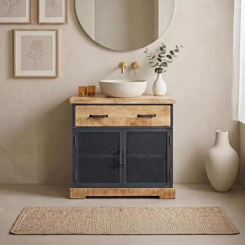 Meuble sous vasque bois et...
