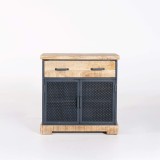 Meuble sous vasque bois et métal 80 cm - Cambridge