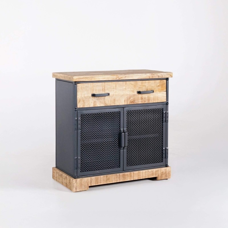 Meuble sous vasque bois et métal 80 cm - Cambridge