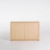 Buffet en bois de chêne 2 portes 120 cm - Yseult