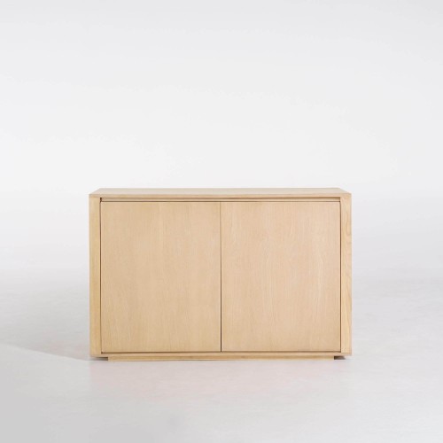 Buffet en bois de chêne 2 portes 120 cm - Yseult