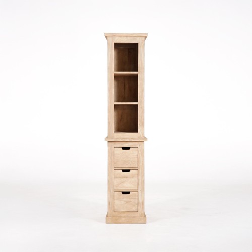 Bibliothèque étagère en bois massif naturel - Detroit