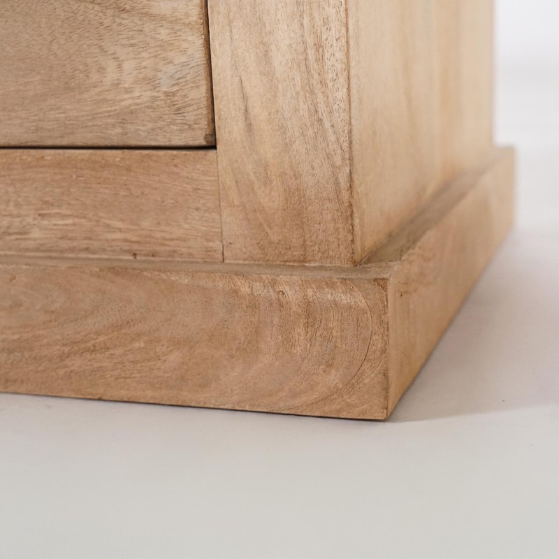 Bibliothèque étagère en bois massif naturel - Detroit