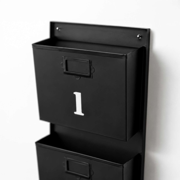 Porte revues industriel noir