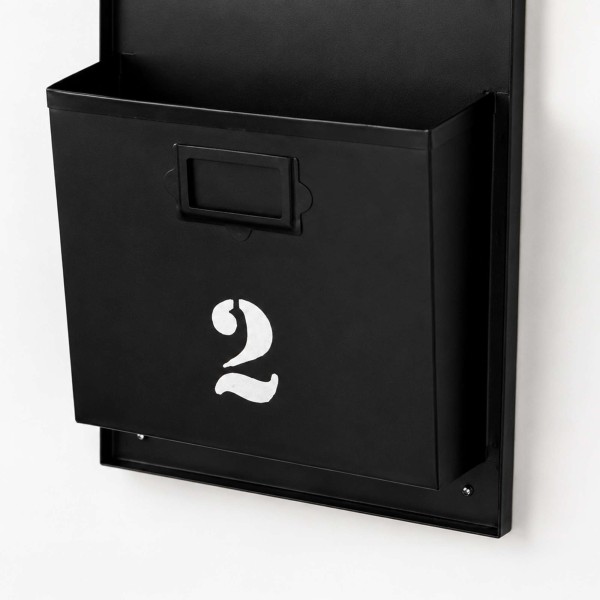 Porte revues industriel noir
