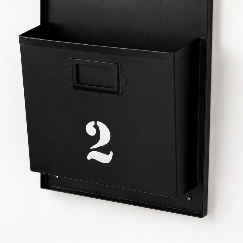 Porte revues industriel noir