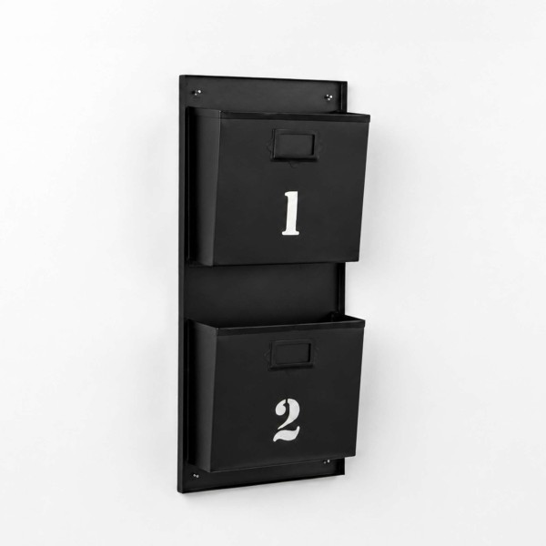 Porte revues industriel noir