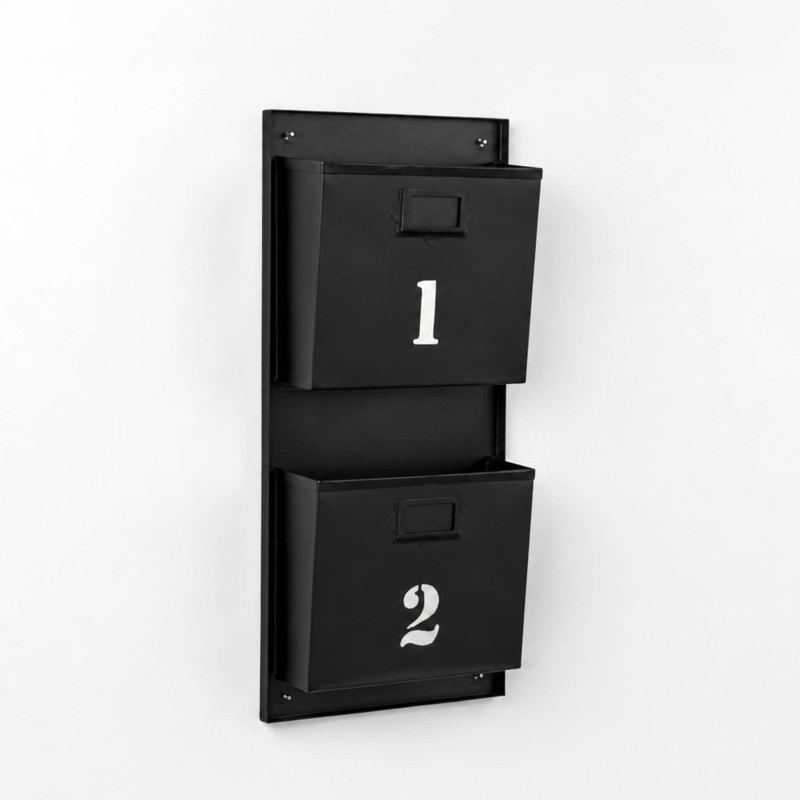 Porte revues industriel noir