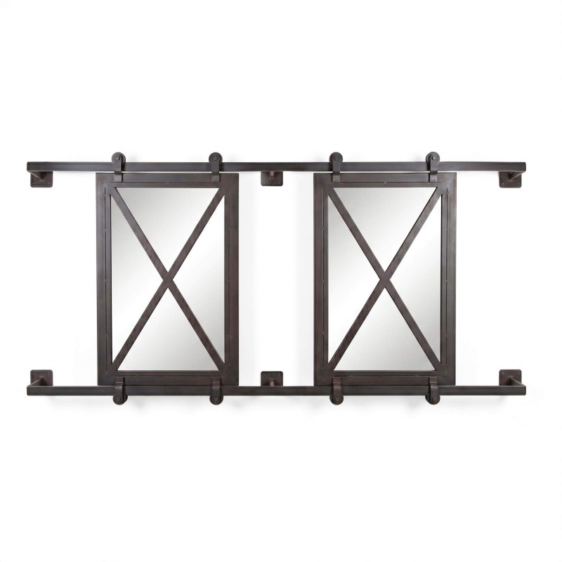 Miroir industriel coulissant