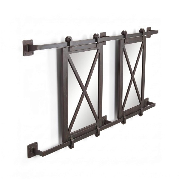 Miroir industriel coulissant