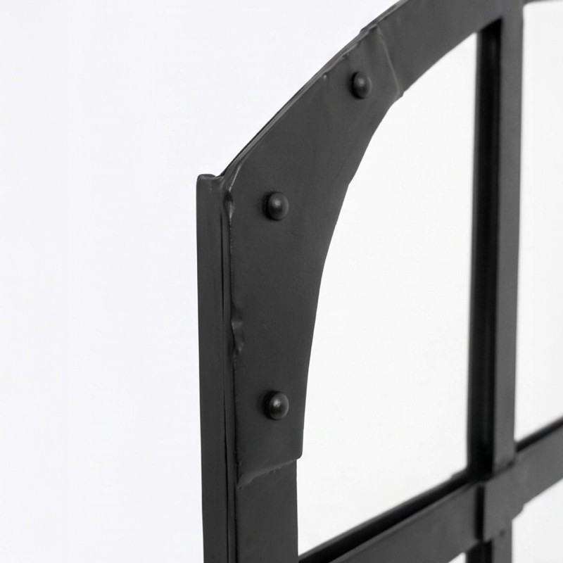 Miroir industriel design noir 120 X 100 cm