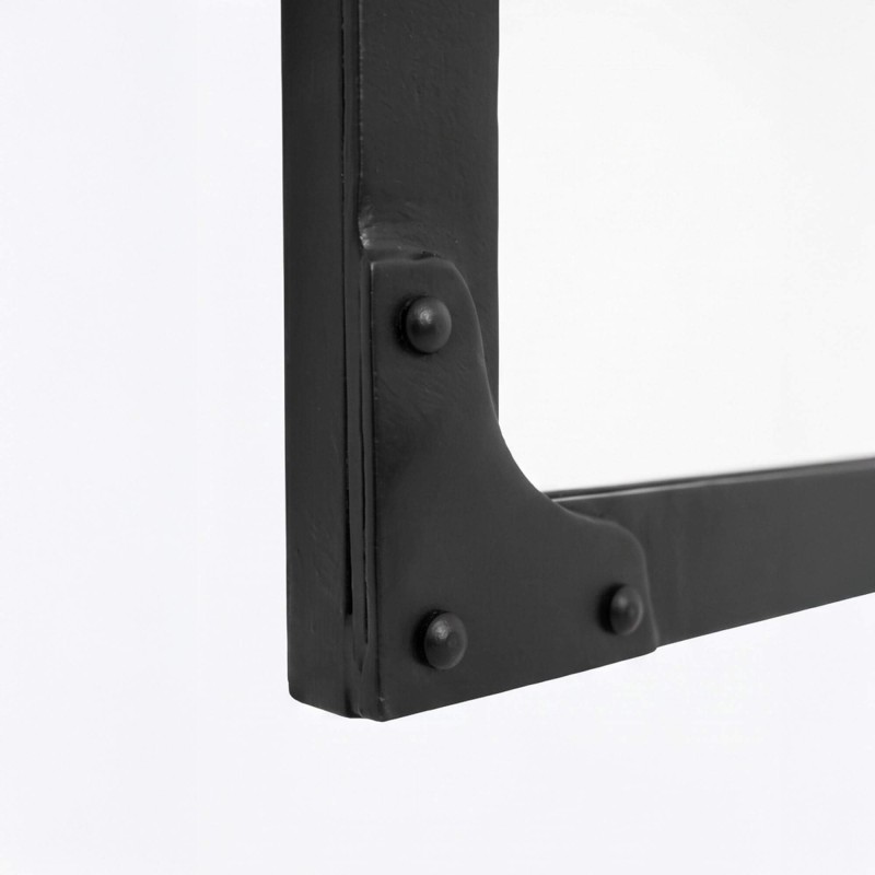 Miroir industriel design noir 120 X 100 cm