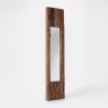 Miroir en bois brut rectangulaire 25 x 150 cm - Tree