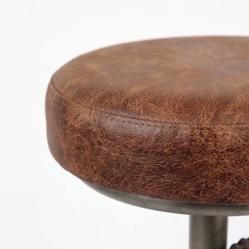 Tabouret de bar industriel à pédales