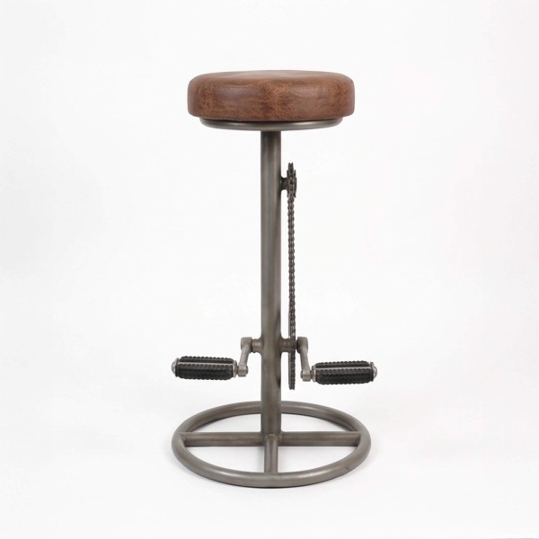 Tabouret de bar industriel à pédales
