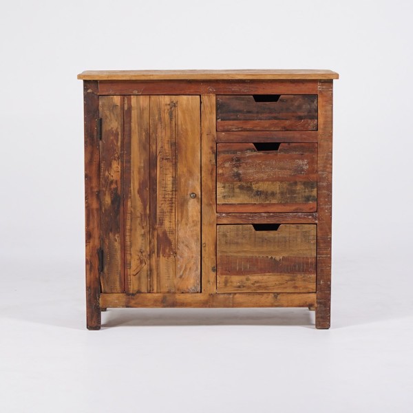 Buffet 90 cm en bois recyclé - Terra Nova