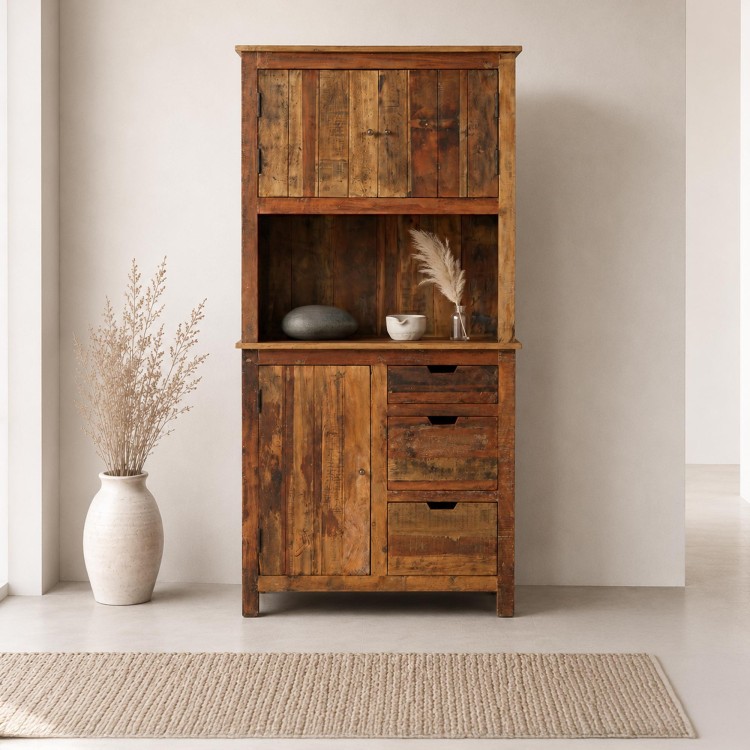 Buffet haut en bois recyclé - Terra Nova
