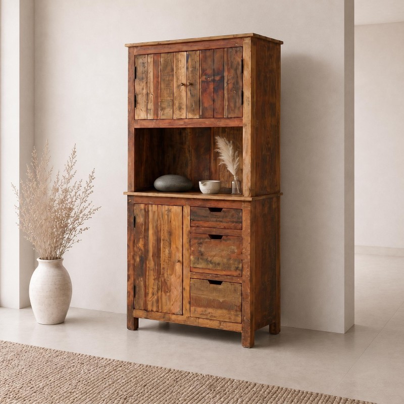 Buffet haut en bois recyclé - Terra Nova