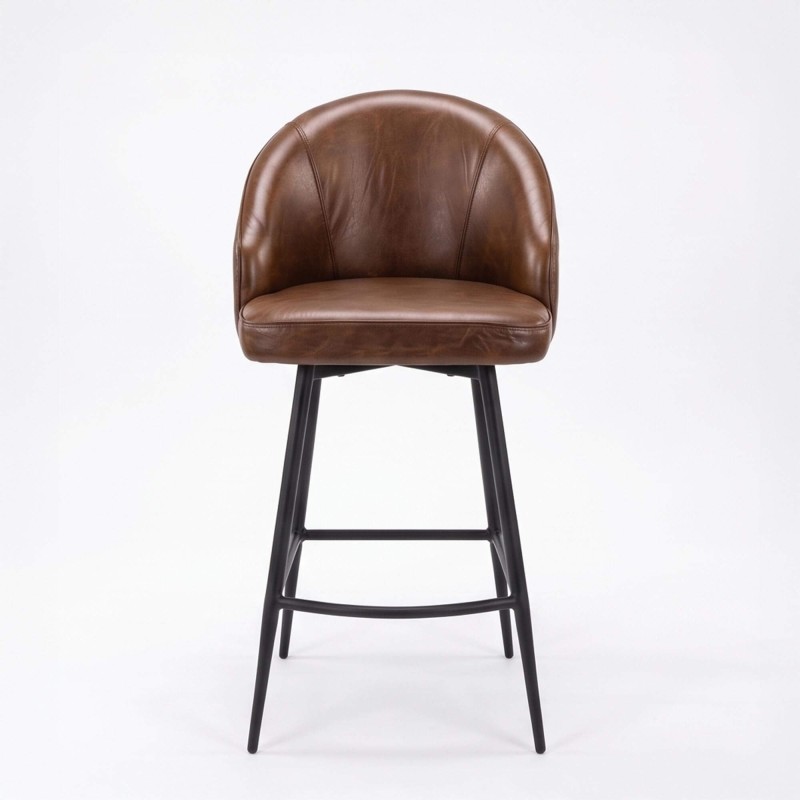 Chaise de bar en cuir Ritz