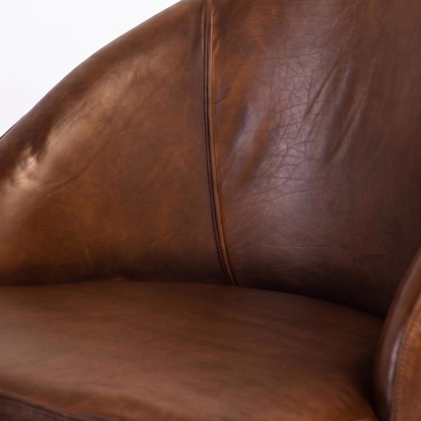 Chaise de bar en cuir Ritz