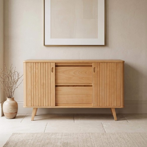 Buffet en bois massif 150 cm - Neha
