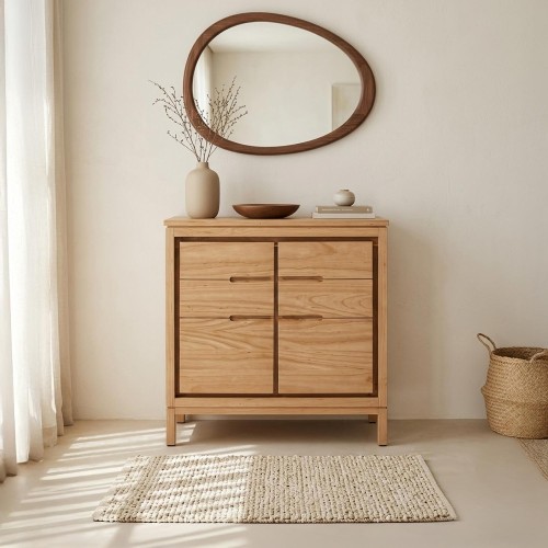 Bahut de salle à manger en bois massif 80 cm - Ashwini