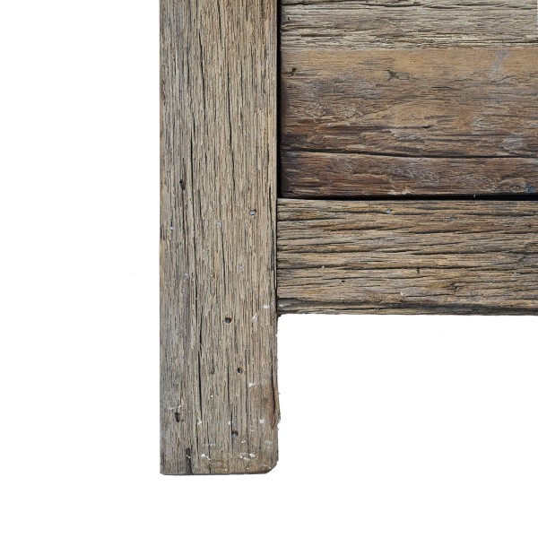 Commode en bois foncé brut et ancien - Antique