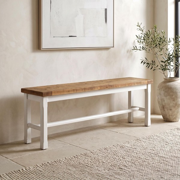 Banc en bois et blanc en pin massif - Mayfield
