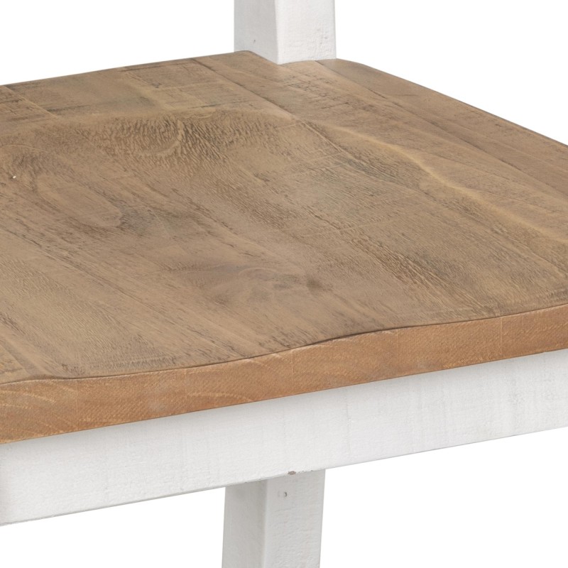 Chaise de salle à manger bois et blanc en pin - Mayfield