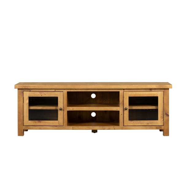 Meuble TV en bois massif naturel de pin 170 cm - Richwood