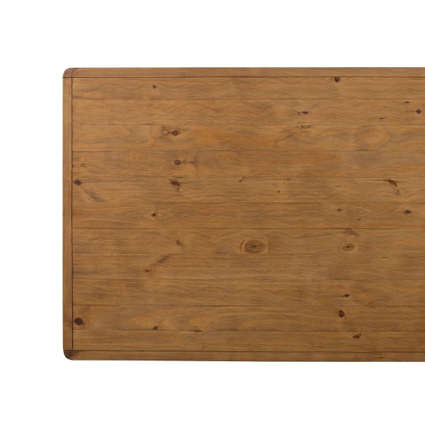 Table à manger en bois massif naturel de pin - Valdora