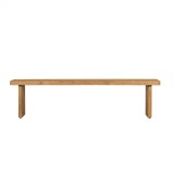 Banc en bois massif naturel de pin - Valdora