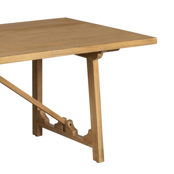 Table à manger en bois massif naturel de pin - Ashford