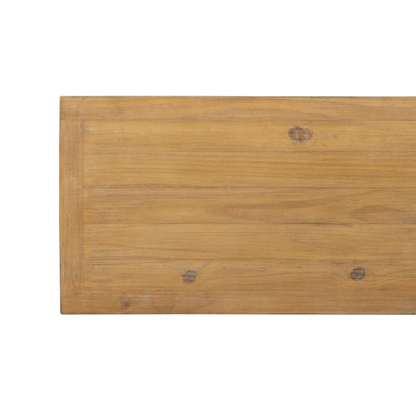 Meuble TV en bois massif de pin naturel 160 cm - Ashford