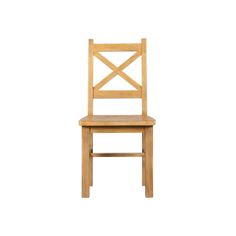 Chaise de salle à manger en bois massif naturel - Ashford
