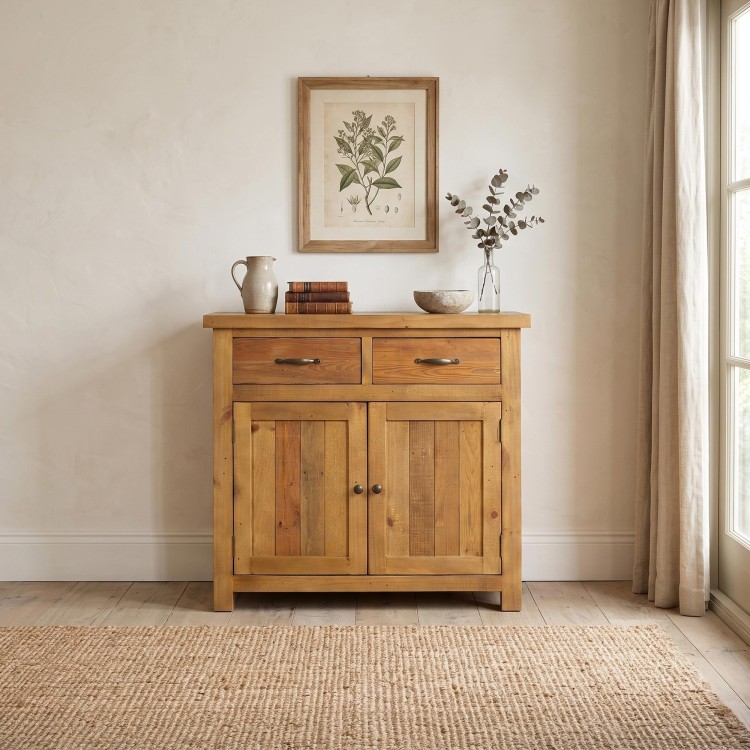 Buffet en bois massif naturel de pin 100 cm - Richwood