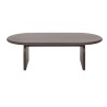 Table basse ovale et design en bois massif 140 cm - Enoa