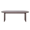 Table à manger ovale et design en bois massif 220 cm - Enoa