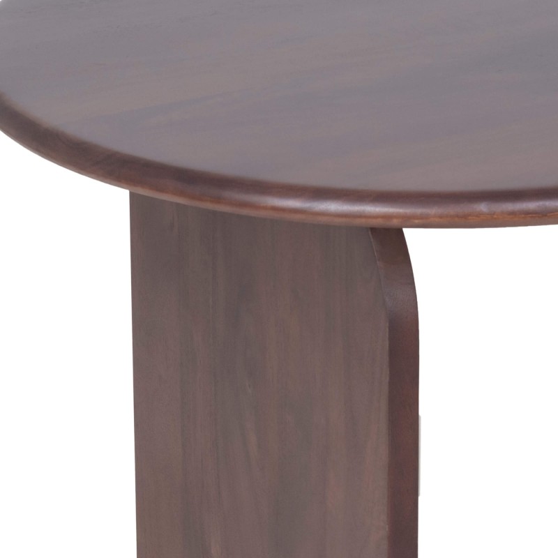 Table à manger ovale et design en bois massif 220 cm - Enoa