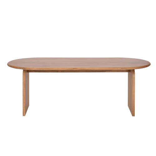 Table à manger ovale et design en bois massif 220 cm - Enoa