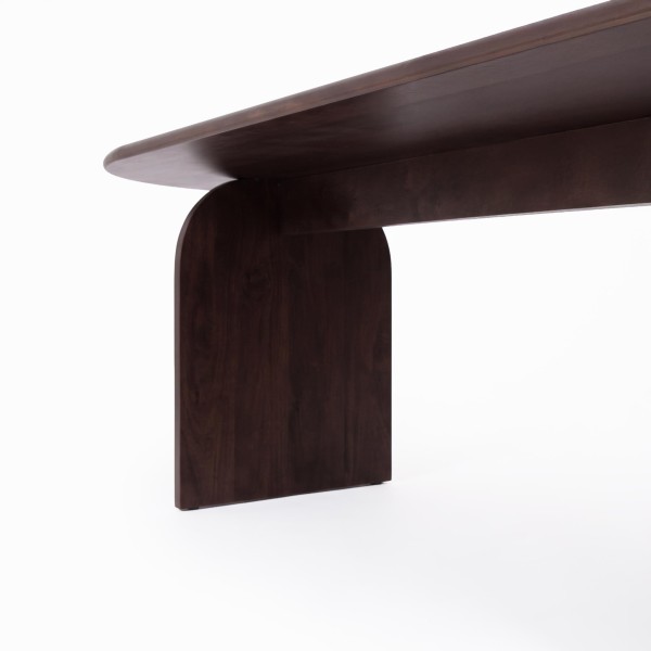 Table à manger ovale et design en bois massif 220 cm - Enoa