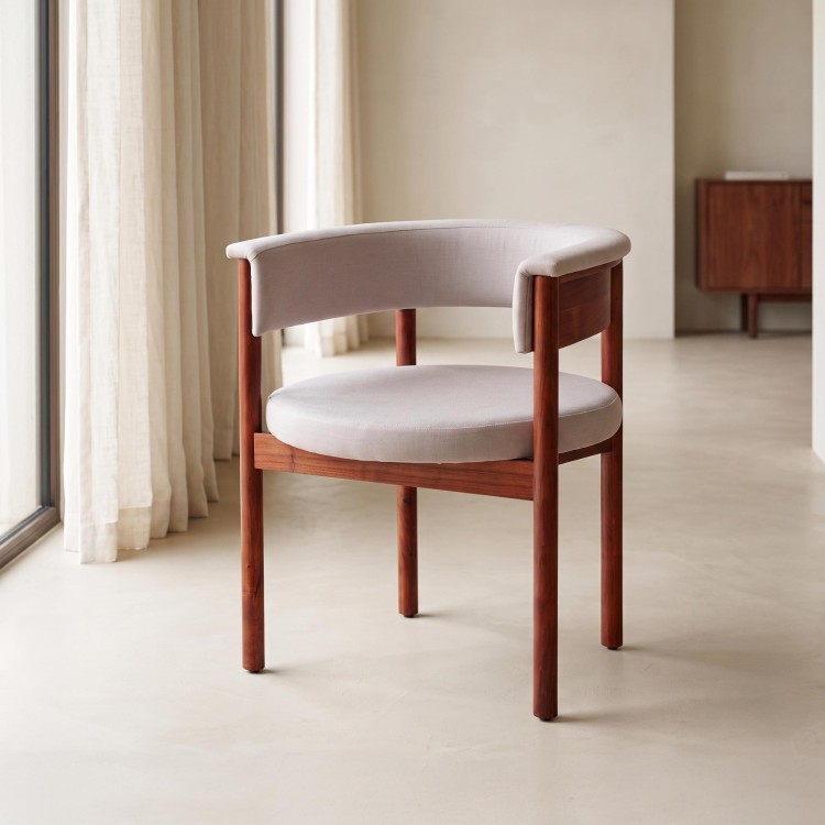 Chaise en bois et tissu - Prestige