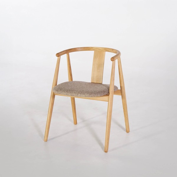 Chaise de salle à manger en chêne naturel - Relate